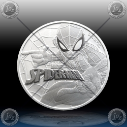 1oz TUVALU $1 (SPIDERMAN - MARVEL) 2017 *BU